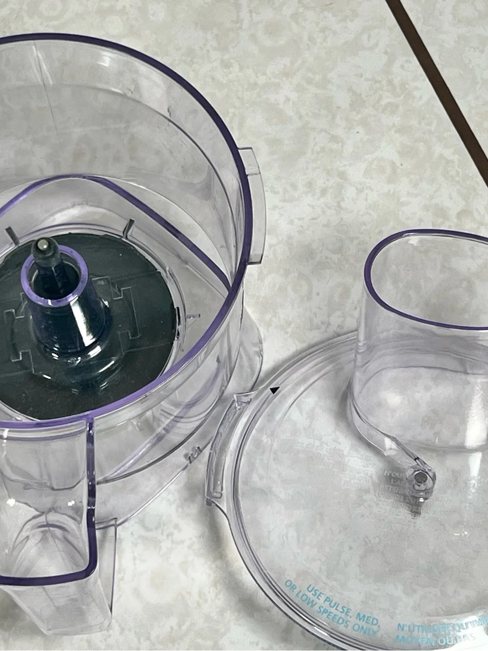 Oster 5 Cup Food Processor Bowl with Lid Chute Replacement Parts Only Clear OEM